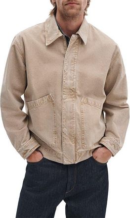 Rag & Bone Hudson Cotton Canvas Jacket in Antitaupe at Nordstrom, Size X-Large