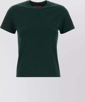 Gucci crew neck cotton t-shirt with short sleeves