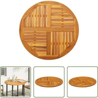 vidaXL vidaXL Tavolo rotondo - Piano per Tavolo &Oslash;90x2,2 cm Rotondo in Legno Massello di Acacia