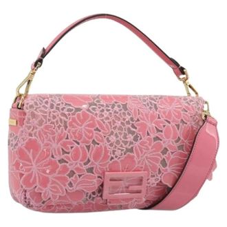 Fendi Pre-owned Enamel Schoudertas - Dames - Pre-owned - Roze - Maat: ONE Size