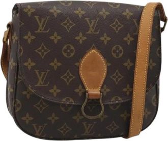 Louis Vuitton Pre-owned Vintage Monogram Shoulder Bag - Dames - Vintage Schoudertas - Bruin - ONE Size - Leer - Vintage