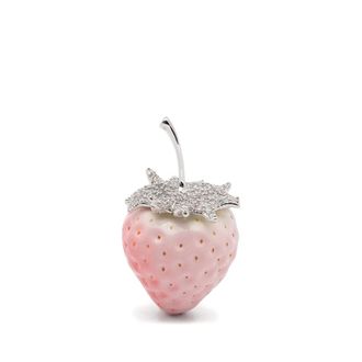 Yvmin Strawberry Pav&eacute; Gemstone Earring