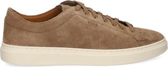 HUGO BOSS Kieran Sneaker - Heren - Sneakers - Beige - 40 EU - Leer - Schoenen
