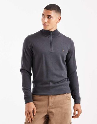 Farah Redchurch - Maglione antracite in lana merino-Grigio