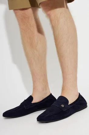 Dolce & Gabbana Suede Shoes, Mens, Navy Blue