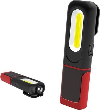 OEM Lampada Da Lavoro A Led Ricaricabile - 2 In 1, Ruotabile A 360&deg;, Cob Da 5w, Con Magnete E Gancio