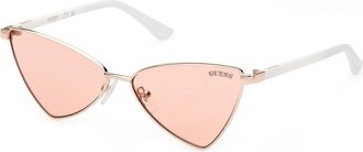 Guess GU8286 32E Womens Sunglasses Gold Size 55