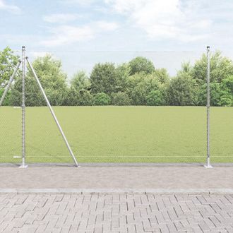 Berkfield Home Hexagon Fence 1, 5x50 m Galvanised Steel in Silver