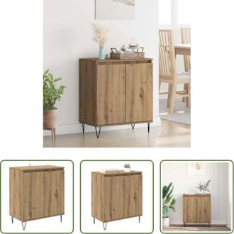 vidaXL Credenza moderna - Credenza Rovere artigianale 60 x 35 x 70 cm Legno multistrato