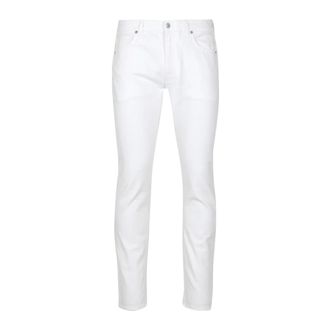Mauro Grifoni Jeans, Heren, Wit, W33, Katoen, Slim-fit Jeans