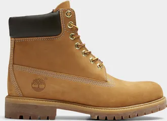 Timberland Mens Brown Premium 6-inch waterproof boots Men