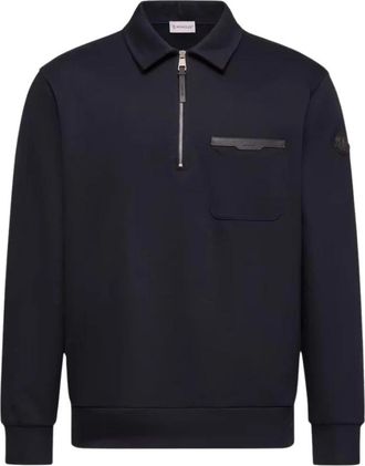 Moncler Zip Up Vest - Heren - Vesten met rits - Blauw - M - Hoodies & sweatvesten