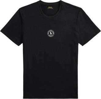 Polo Ralph Lauren Tops, Heren, Zwart, XL, Polyester, Logo Slaap T-shirt