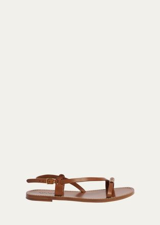 Chlo&eacute; Matilda Flat Leather Sandals