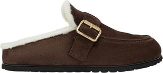 Prada Schoenen, Dames, Bruin, 37 1/2 EU, Sabot