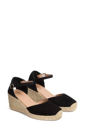 L.k. Bennett Marissa Wedge Sandal in Black at Nordstrom, Size 9Us