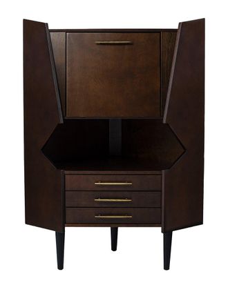 SEI Furniture Sei Furniture Larson Corner Bar Cabinet