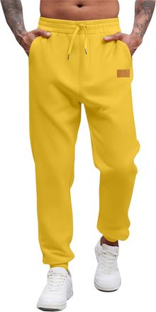 Generic Mens Trousers Casual Joggers Elastic Drawstring Waistband Pants Comfortable Fit Versatile Trendy Sweatpants for Streetwear Looks Gym Sessions Daily We