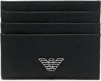 Emporio Armani Wallets & Cardholders - Heren - Portefeuilles - Zwart - ONE Size - Accessoires