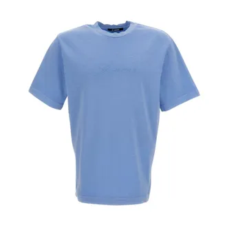 Jacquemus T-Shirts, male, Blue, Size: L T-shirt Girocollo