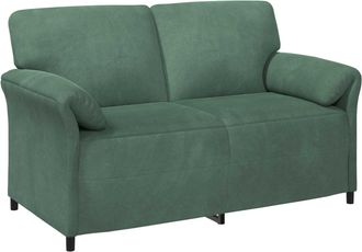 vidaXL Sof&aacute; De 2 Plazas Verde Mar 158 X 83 X 95 Cm Terciopelo Vidaxl