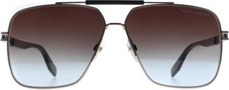 Marc Jacobs Aviator Mens Grey Brown Teal 716/S Metal - One Size