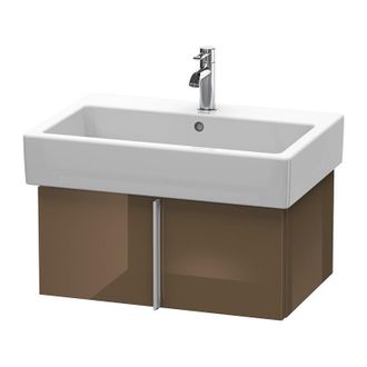 Duravit Duravit Vero Vanity 6105, De Pared, Con 1 Extra&iacute;ble, 650mm, Color (frente/cuerpo): Marr&oacute;n Oliva Laca Alto Brillo - Ve610506161