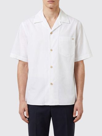 Valentino Garavani Camicia bowling slim fit in cotone con monogramma metallico