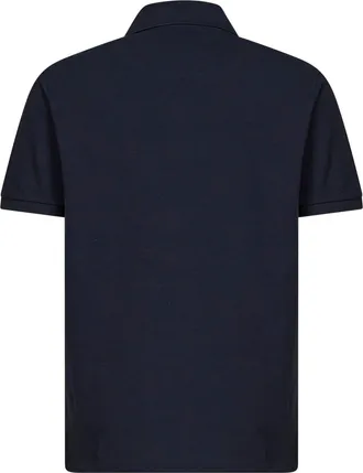 Etro Mens Polo Shirt Pegaso Embroidery Navy Cotton Blue T-shirts And Polos