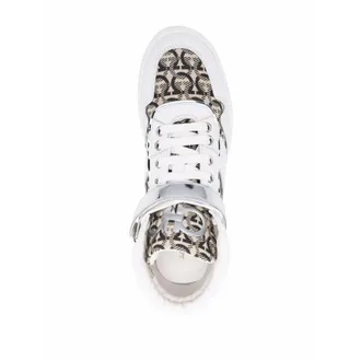 Ferragamo Ladies White Sneakers, US Size 9.5