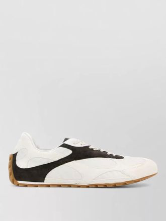 Bottega Veneta orbit flash canvas suede low sneakers