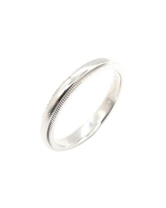 Tiffany & Co. Platinum Milgrain Ring (Authentic Pre-Loved)