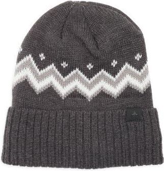 Rainforest Chevron Stripe Cuff Knit Beanie in Dark Charcoal Heather at Nordstrom Rack