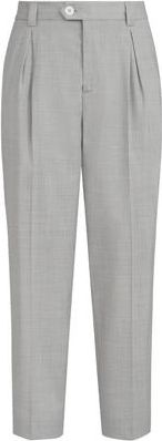 Brunello Cucinelli Trousers with tee holder in Pearl at Nordstrom, Size 48 It