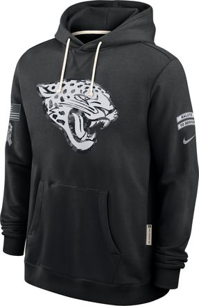 Nike Jacksonville Jaguars Salute to Service Sideline Nike Mens Dri-FIT NFL Pullover Hoodie in Black | 03AZ00AA2F-CYB