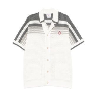 Casablanca Short Sleeve Shirts, male, Multicolor, Size: 2XL Camisa Crochet