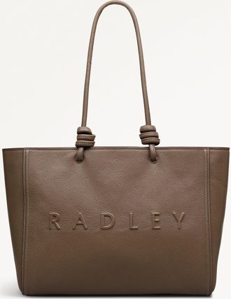 Radley London Coffee Large Ziptop Tote Bag Ridgeway Gardens SS26 Radley London