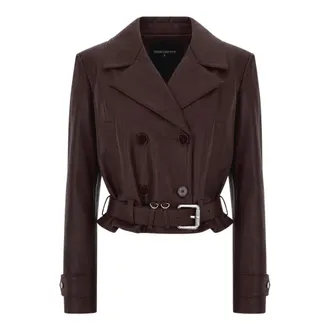 Patrizia Pepe Dames, Jassen, Bruin, Maat: M Poliester