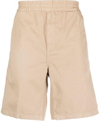 Carhartt Work in Progress Flint elasticated-waist shorts - unisex - Cotton - S - Neutrals