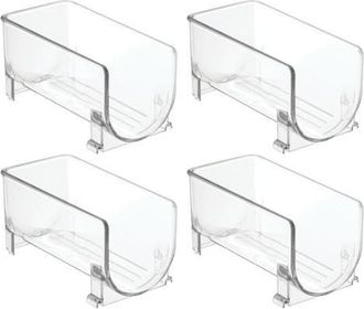 mDesign Stackable Holder for Water or Spirit Bottles, Set of 4, Clear, Made in USA at Nordstrom