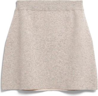 Armedangels Cotton-Wool Mini Knit Skirt Jupe f&uuml;r Damen | grau