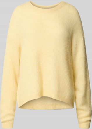 American Vintage American Vintage Oversized Strickpullover mit Rundhalsausschnitt Modell NENYBA in Hellgelb, Größe L