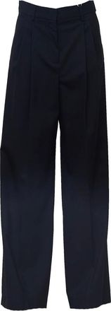 Max Mara Broeken, Dames, Zwart, S, Wol, Wide Broeken