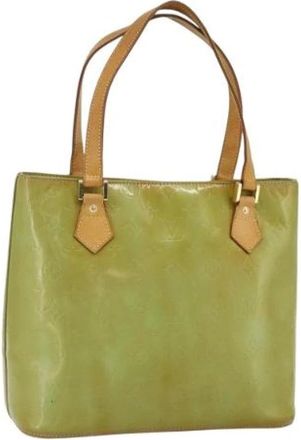 Louis Vuitton Pre-owned Tote Bags, female, Green, Size: ONE SIZE Pre-owned Patent Leather Hand Bag