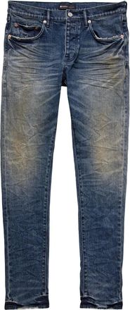 Purple Jeans skinny con effetto vissuto - Blu