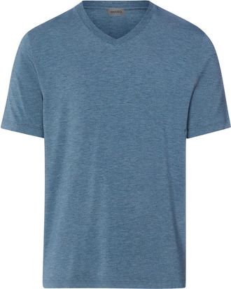Hanro Casuals Soft V-Neck T-Shirt in Retro Blue Melange at Nordstrom, Size Xx-Large