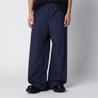Balenciaga Pantaloni da tuta Bodies in popeline blu navy scuro