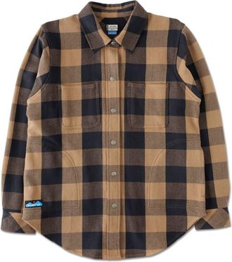 Kavu Womens Wren Shacket In Brown Bear