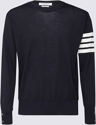 Thom Browne Sweaters Blue And Green-Uomo