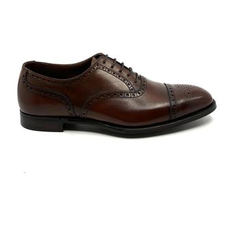 Crockett & Jones Richelieu Barrington - Heren - Nette schoenen - Bruin - 41 EU - Leer - Schoenen
